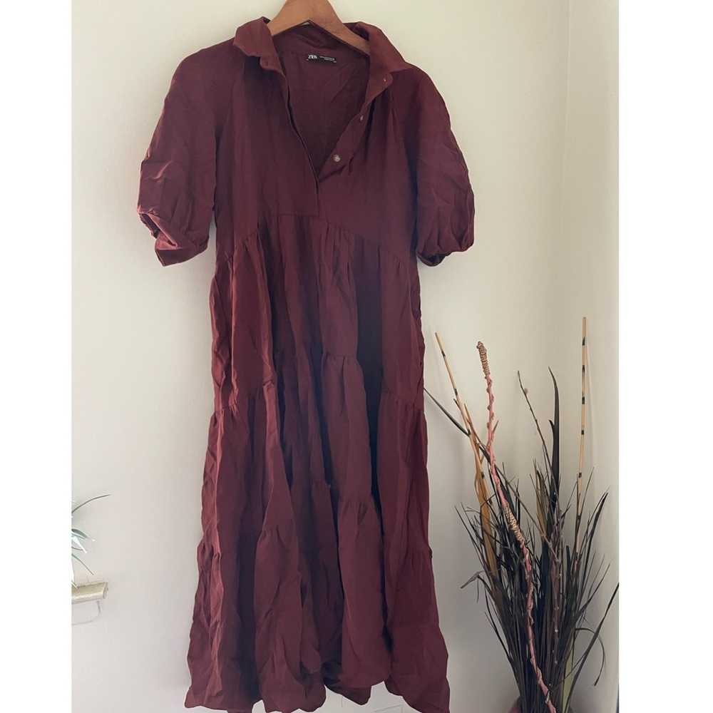 Zara Short sleeve dress with pockets - size Medium